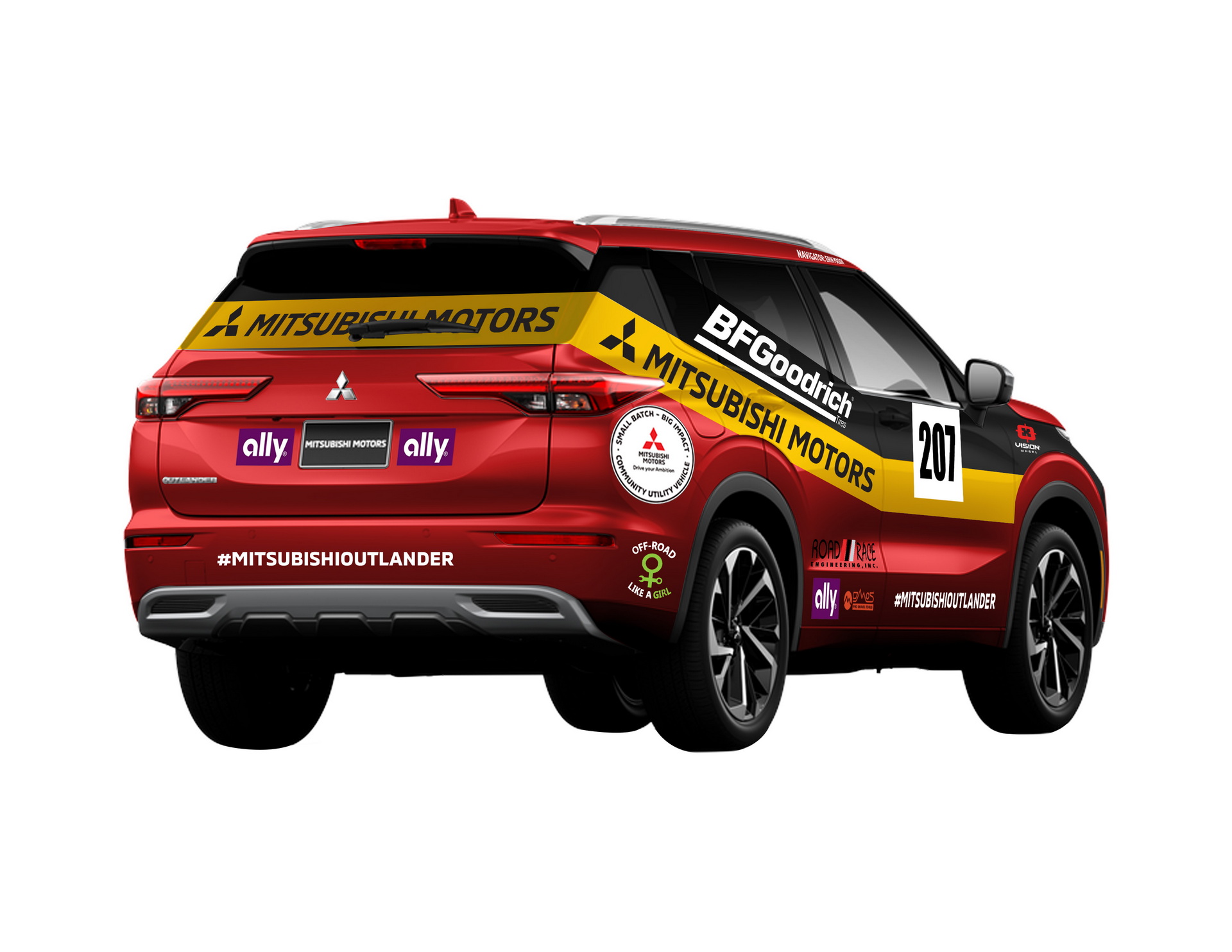 Mitsubishi Outlander нового поколения примет участие в женском ралли по пустыне
