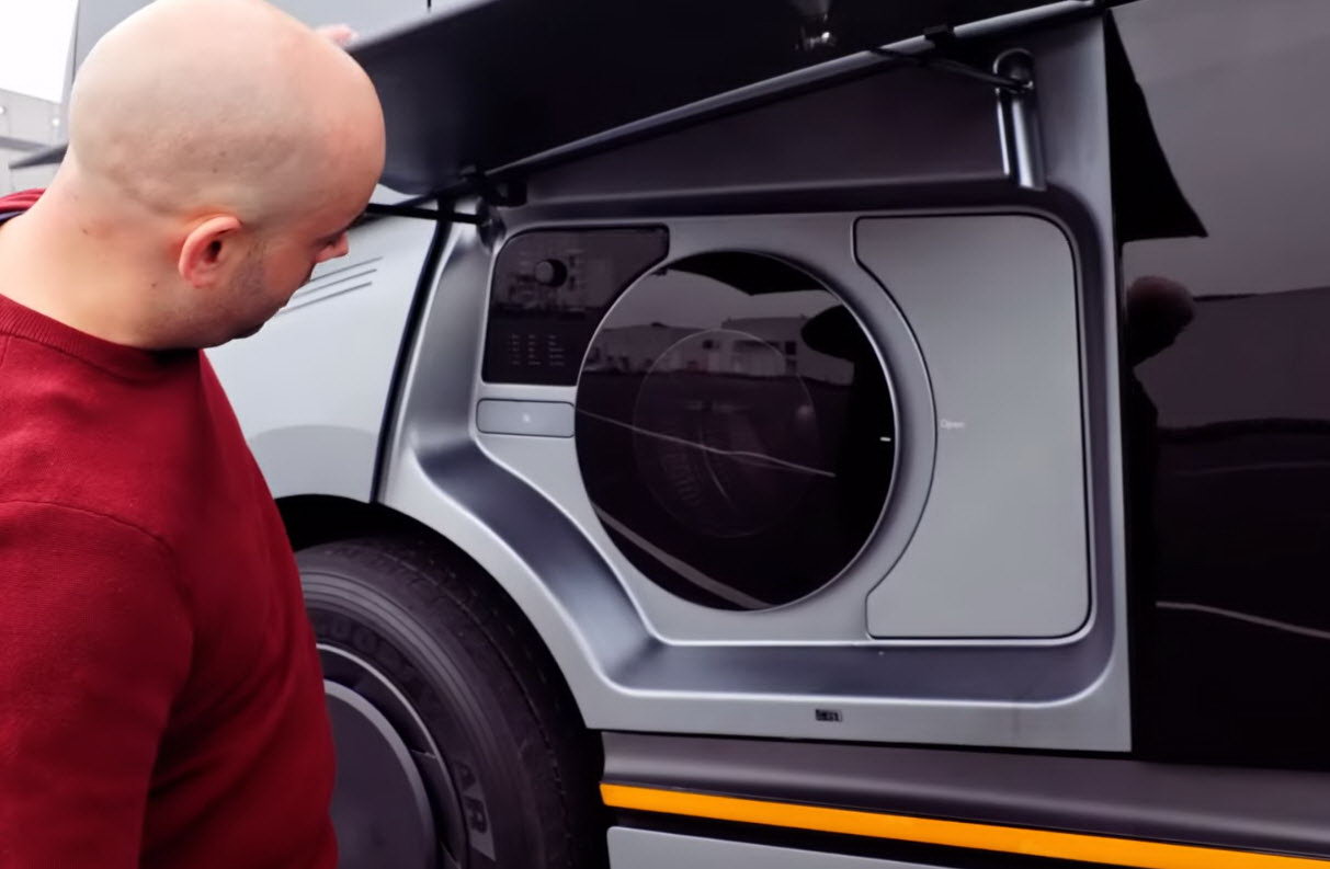 1100 км без подзарядки и квартира в кабине: показан футуристический грузовик Geely Homtruck