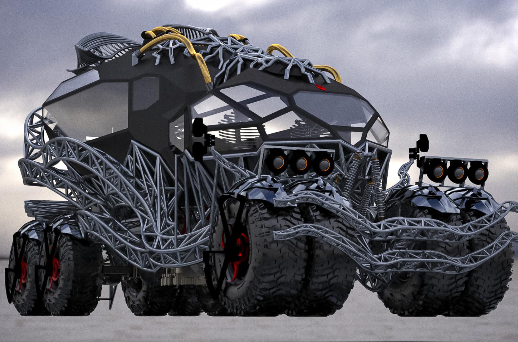 Монструозные автомобили для фестиваля Burning Man выставили на продажу