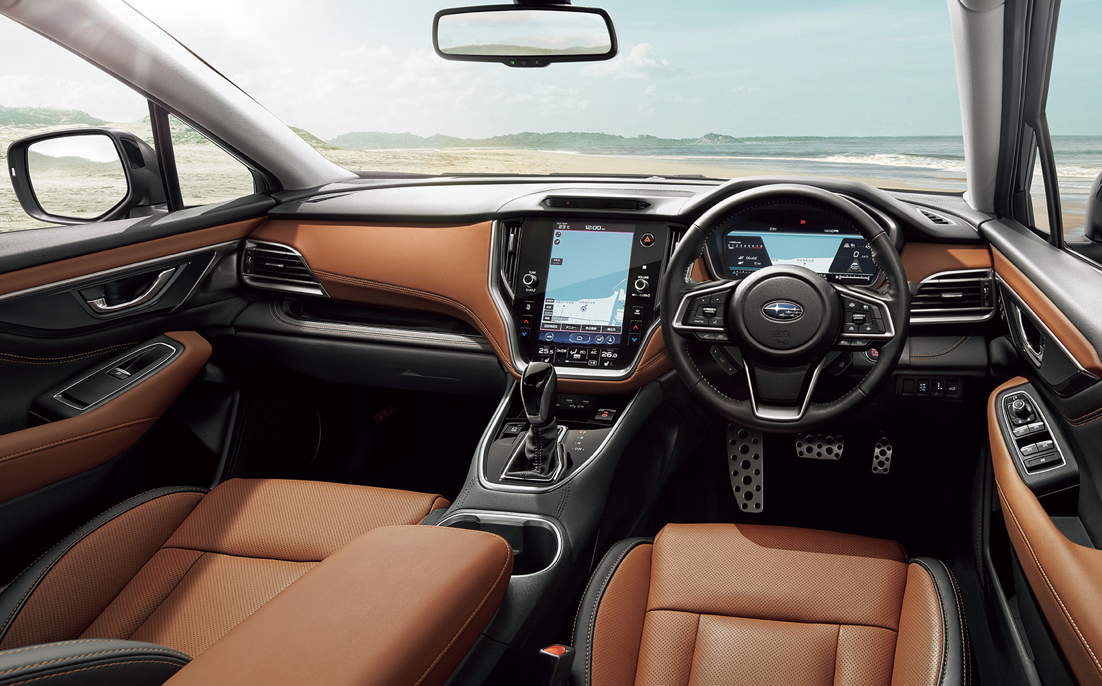 Цифровая приборка и эйрбэг на капоте: самый продвинутый Subaru Outback вышел на рынок